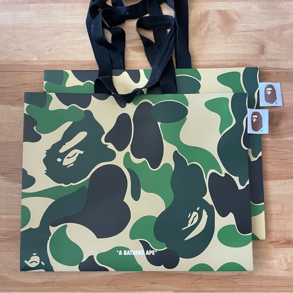 A Bathing Ape  Camo Shopping Bag